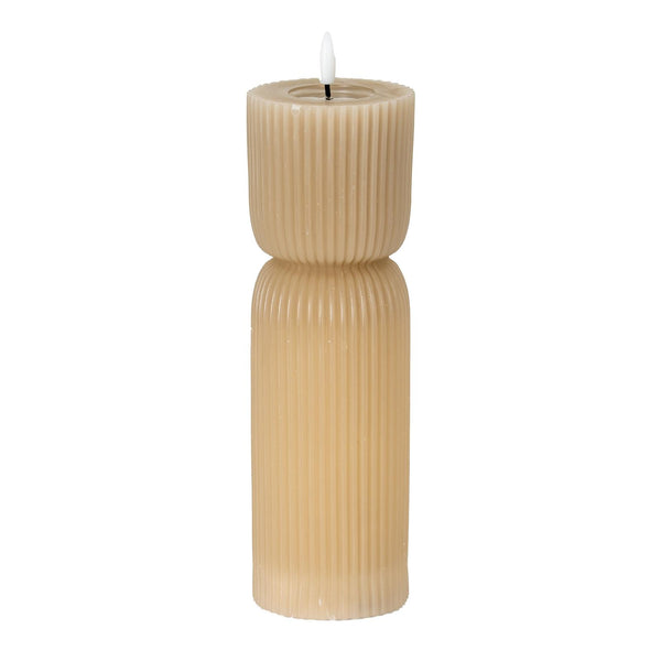 Luxe LED Candle - Stone - 24cm