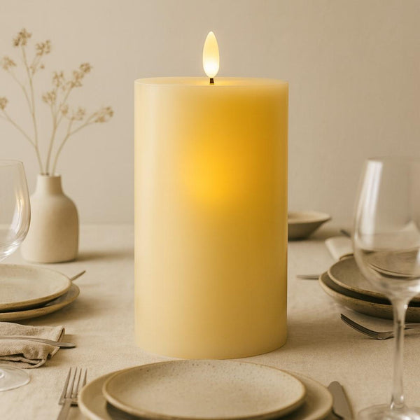 Luxe LED Candle - Taupe - 30cm
