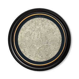 Map of the Moon Framed Wall Art x 120cm