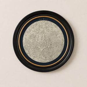 Map of the Moon Framed Wall Art x 70cm