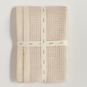 Mondrian Waffle Weave Throw