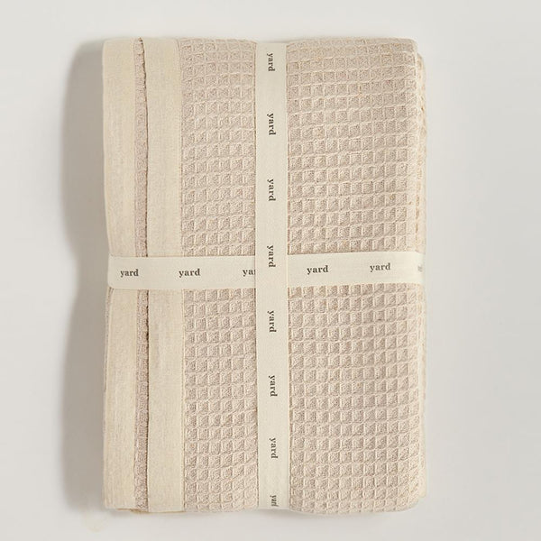 Mondrian Waffle Weave Throw