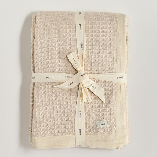 Mondrian Waffle Weave Throw