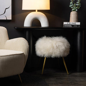 Mongolian Fur Stool