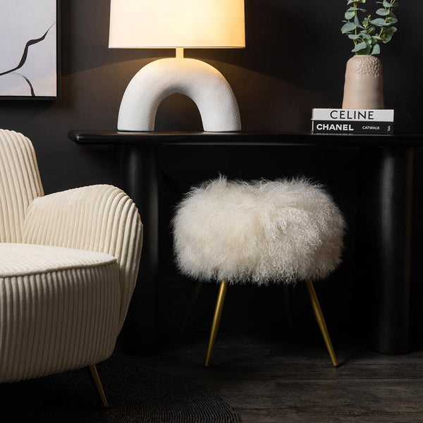 Mongolian Fur Stool