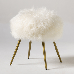 Mongolian Fur Stool