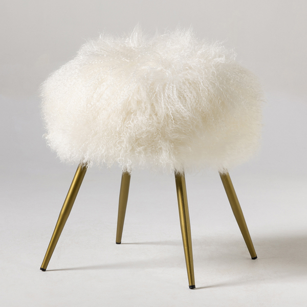 Mongolian Fur Stool