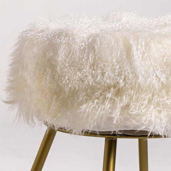 Mongolian Fur Stool