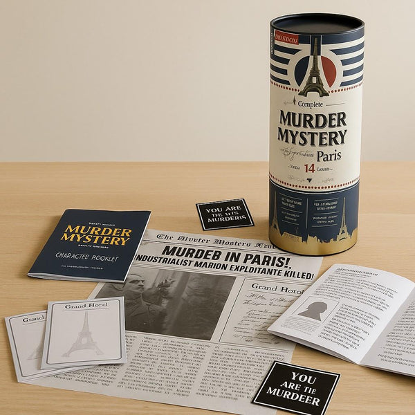 Murder Mystery in Paris Party Game - 6 Players
