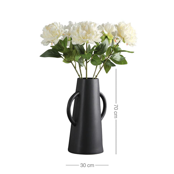 Off White Peony Stems - Pack of 5
