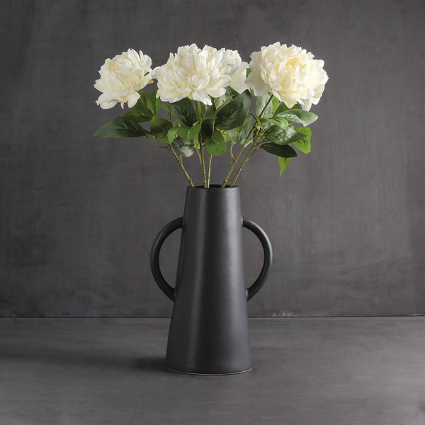 Off White Peony Stems - Pack of 5