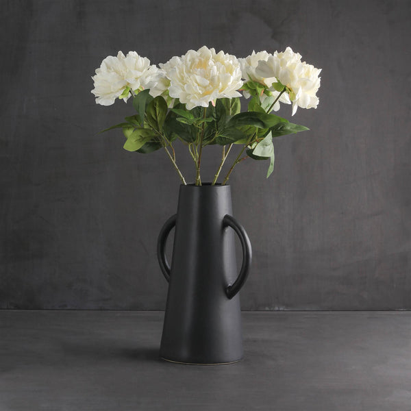 Off White Peony Stems - Pack of 5