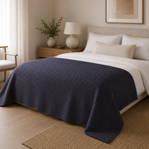 Waffle Cotton Bedspread