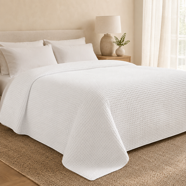 Waffle Cotton Bedspread