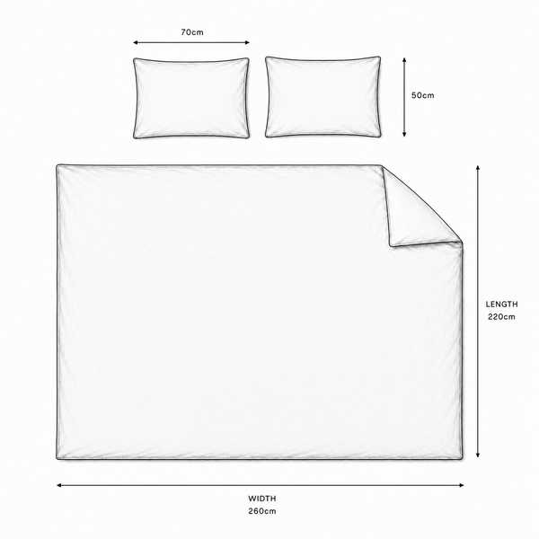 Duvet Cover & Pillowcase Set - Super King