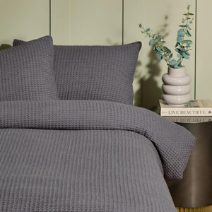 Waffle Pair of Pillowcases
