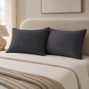 Waffle Pair of Pillowcases