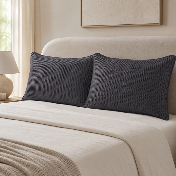 Waffle Pair of Pillowcases