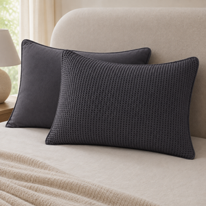 Waffle Pair of Pillowcases