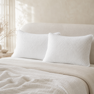 Waffle Pair of Pillowcases