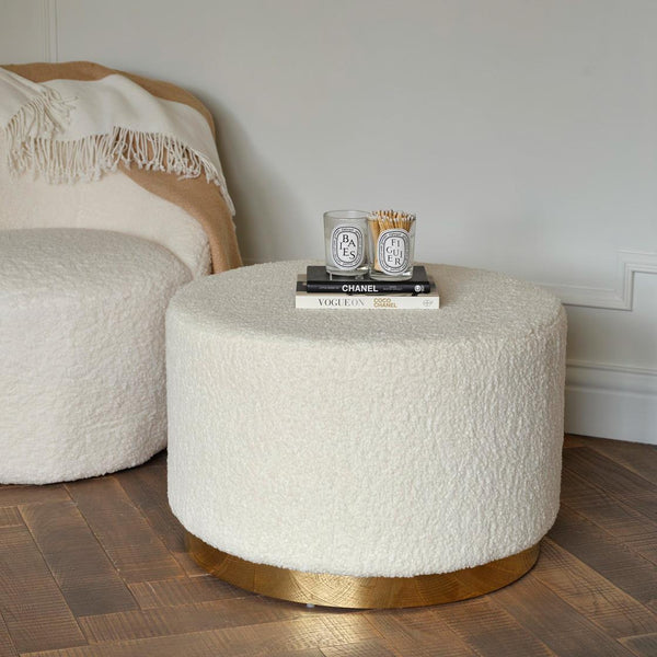 Opal Round Pouffe - Large
