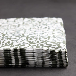 Ornate Olive Paper Napkins