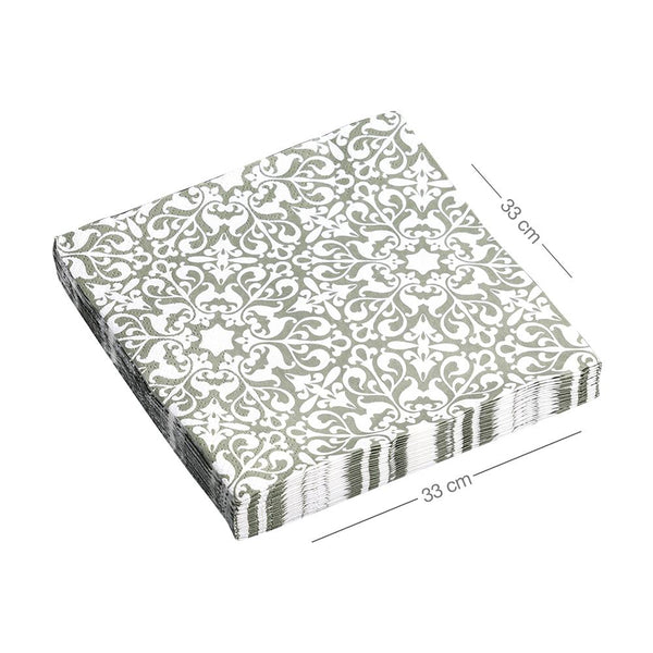 Ornate Olive Paper Napkins
