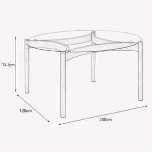Ned Round Dining Table
