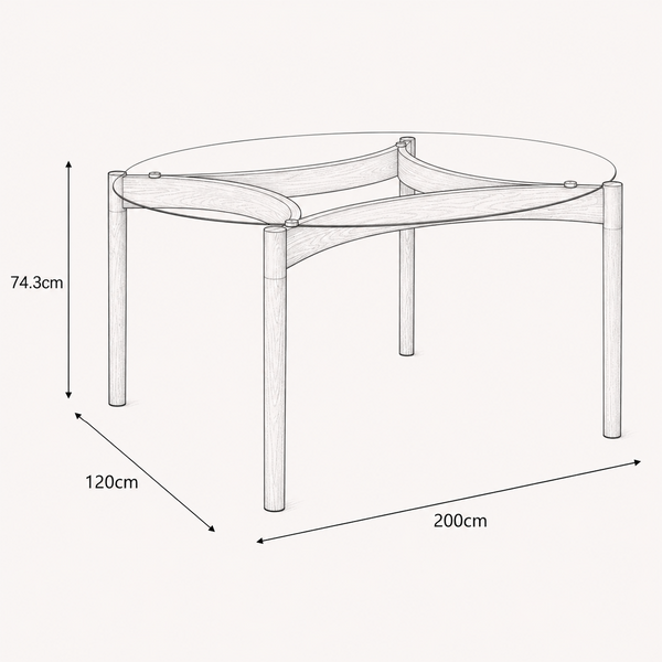 Ned Round Dining Table