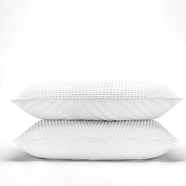 Waffle Pair of Pillowcases