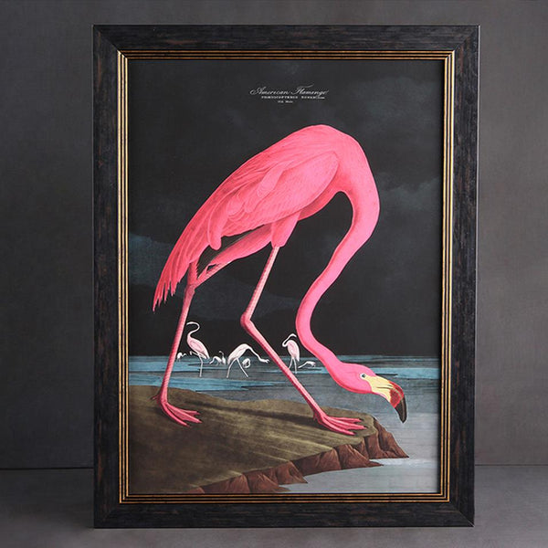 Pink Flamingo Framed Wall Art x 70cm