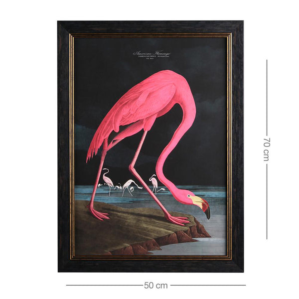 Pink Flamingo Framed Wall Art x 70cm