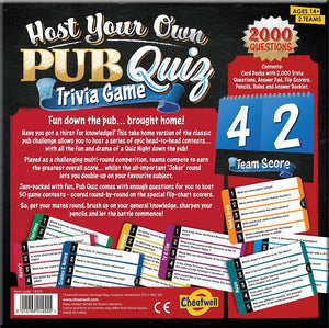 Cheatwell Host Your Own Pub Quiz Party Game