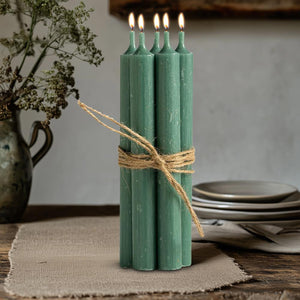 Rustic Dinner Candle - Verte - Pack of 5