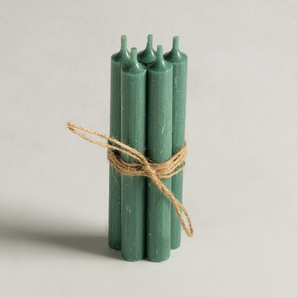 Rustic Dinner Candle - Verte - Pack of 5
