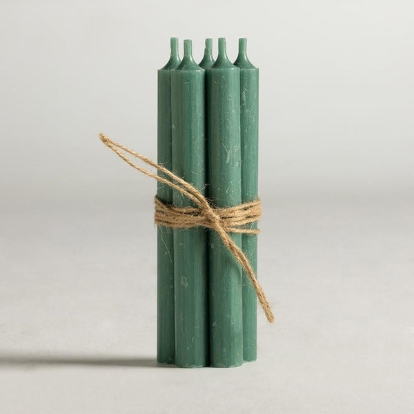 Rustic Dinner Candle - Verte - Pack of 5