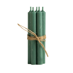 Rustic Dinner Candle - Verte - Pack of 5
