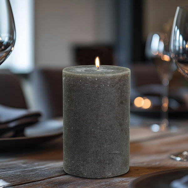 Rustic Pillar Candle