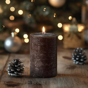 Rustic Pillar Candle