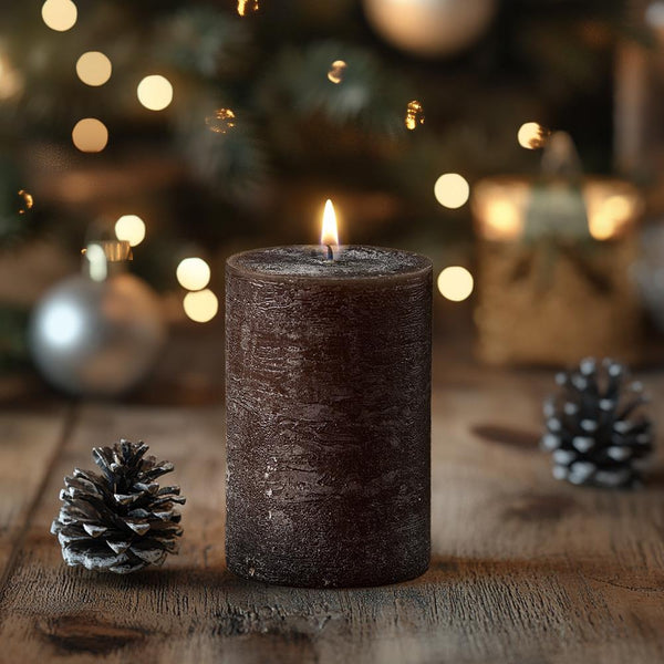 Rustic Pillar Candle