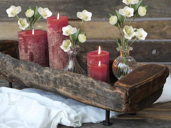 Rustic Pillar Candle