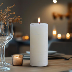 Rustic Pillar Candle
