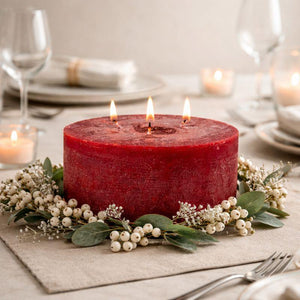 Rustic Pillar Candle