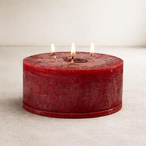 Rustic Pillar Candle