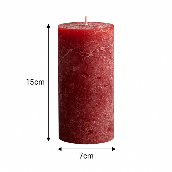 Rustic Pillar Candle