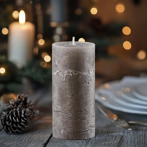 Rustic Pillar Candle