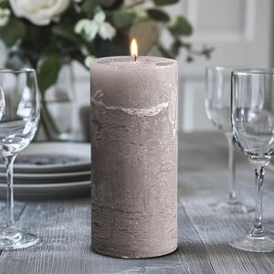 Rustic Pillar Candle