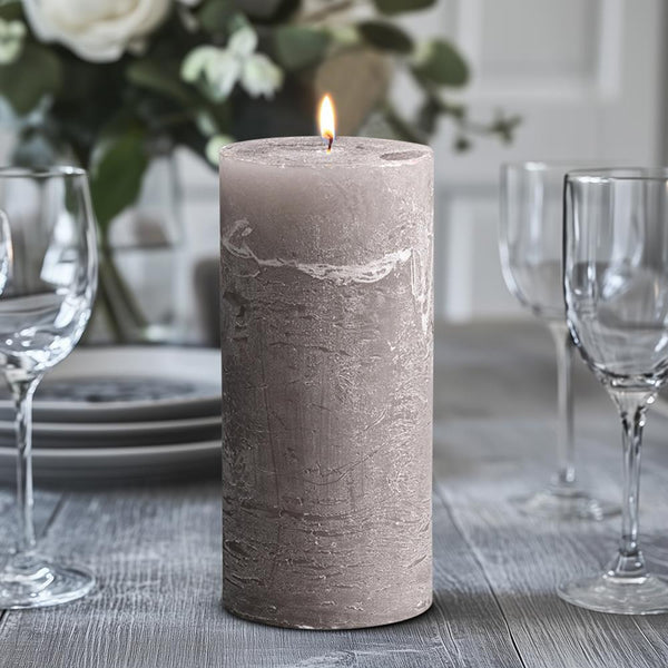 Rustic Pillar Candle
