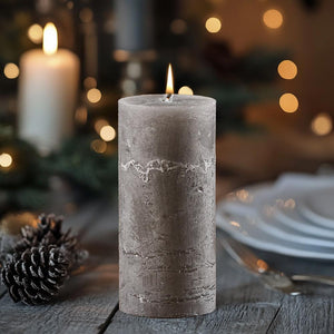 Rustic Pillar Candle