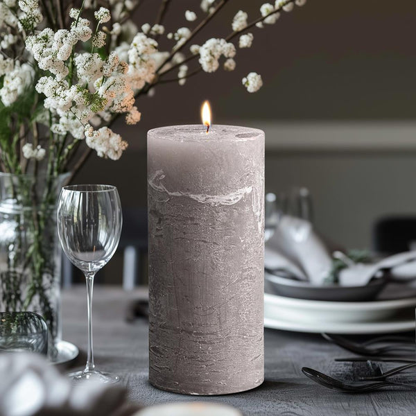 Rustic Pillar Candle